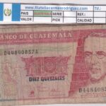 CRBX3215 BILLETE GUATEMALA 10 QUETZALES 1998 USADO