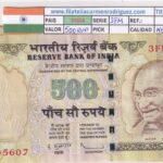 CRBX3227 BILLETE INDIA 500 RUPIAS 2012-16 SERIE 3FM MBC