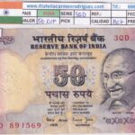 CRBX3230 BILLETE INDIA 50 RUPIAS SERIE 3QD BC+