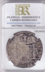 CRCAP057 MONEDA ESPAÑA CARLOS IV 8 REALES 1791 POTOSI PR PLATA - Imagen 2