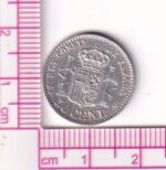 CRCAP124 MONEDA ESPAÑA ALFONSO XII 50 CENTIMOS MSM 1880 *18*80 S/C - Imagen 4