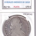 CRCAP142 MONEDA ESPAÑA FERNANDO VII 8 REALES 1810 MEXICO HI
