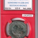 CRCAP151 MONEDA ROMANA GORDIANO III (238-244) SESTERCIO BRONCE