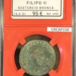 CRCAP158 MONEDA ROMANA FILIPO II SESTERCIO BRONCE