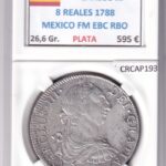 CRCAP193 MONEDA ESPAÑA CARLOS III 8 REALES 1788 MEXICO FM EBC RBO