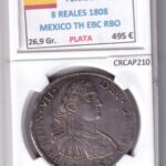 CRCAP210 MONEDA ESPAÑA FERNANDO VII 8 REALES 1808 MEXICO TH EBC RBO