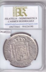 CRCAP215 MONEDA ESPAÑA CARLOS IV 8 REALES 1791 LIMA IJ EBC+ RBO - Imagen 2