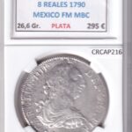 CRCAP216 MONEDA ESPAÑA CARLOS IV 8 REALES 1790 MEXICO FM MBC