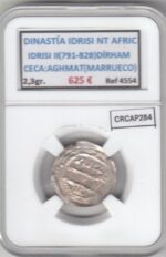 CRCAP284 DINASTIA IDRISI NORTE AFRICA (791-828) DIRHAM CECA AGHMAT MARRUECOS