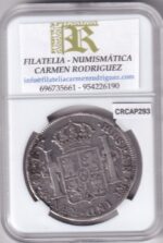 CRCAP293 MONEDA ESPAÑA CARLOS III 8 REALES 1778 MEXICO FF RESELLOS CHINOS PLATA - Imagen 2