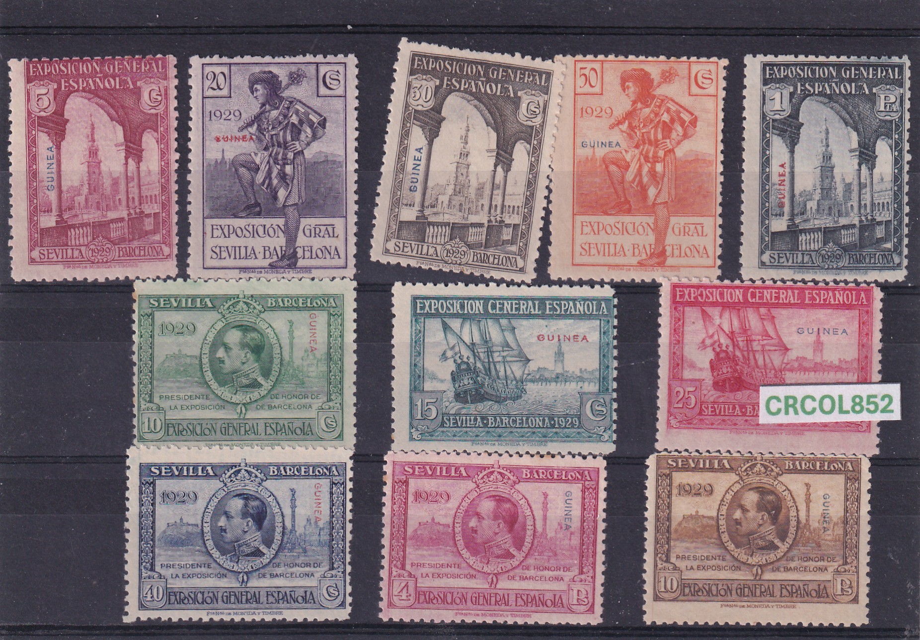 CRCOL852 CRCOL852 SELLOS ESPAÑA COLONIA GUINEA Nº CAT. 191/201 SIN CHARNELA - Imagen 1