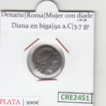 CRE2451 MONEDA REPUBLICA ROMANA DENARIO PLATA VER DESCRIPCION EN FOTO