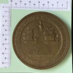 CREXP069 MEDALLA INST BONAERENSE DE NUM BRONCE 6,1 CM HOMENAJE A SARMIENTO