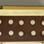 CREXP723 ESTUCHE 10 MONEDAS ESPAÑA ALFONSO XII 50 CENTIMOS PLATA