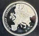 CREXP725 MEDALLA CON MONEDA LUXEMBURGO 1 FRANCO EUROPA - Imagen 2