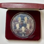 CREXP732 ESTUCHE JAMAICA 25 DOLARES 1980 PLATA 136 GR.
