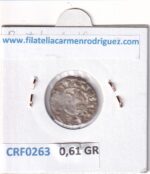 CRF0263 MONEDA ESPAÑA DINERO ALFONSO VIII 1212-1214 TOLEDO VELLON - Imagen 2