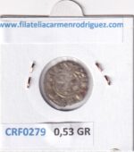 CRF0279 MONEDA ESPAÑA DINERO ALFONSO VIII 1212-1214 TOLEDO VELLON - Imagen 2