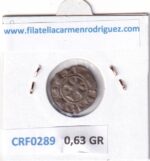CRF0289 MONEDA ESPAÑA DINERO ALFONSO VIII 1212-1214 TOLEDO VELLON - Imagen 2