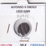 CRF0304 MONEDA ESPAÑA ALFONSO X OBOLO 1252-1289 VELLON