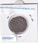CRF0357 MONEDA ESPAÑA ENRIQUE III 1390-1405 CINQUEN BURGOS VELLON - Imagen 2