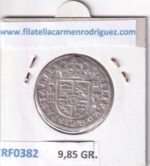 CRF0382 FELIPE V 2 REALES 1708 SEGOVIA ENGARZADA RARA PLATA - Imagen 2