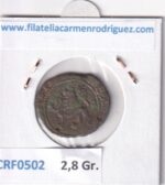 CRF0502 MONEDA ESPAÑA REYES CATOLICOS 1474-1504 2 MARAVEDIS CUENCA COBRE - Imagen 2