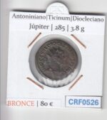 CRF0526 MONEDA ANTONINIANO TICINUM DIOCLECIANO JUPITER 285