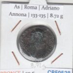 CRF0528 MONEDA AS ROMA ADRIANO ANNONA 133-135