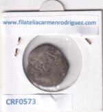 CRF0573 MONEDA ESPAÑA FELIPE II 1556-1598 CUARTILLO TOLEDO VELLON - Imagen 2