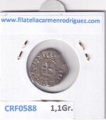 CRF0588 MONEDA ESPAÑA PEDRO II DE ARAGON 1336-1387 DINERO VELLON - Imagen 2