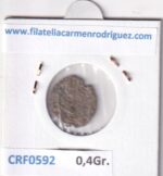 CRF0592 MONEDA ESPAÑA CARLOS I 1516-1556 DINERO ZARAGOZA VELLON - Imagen 2