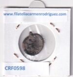 CRF0598 MONEDA ESPAÑA FELIPE III 1598-1621 DINER VALENCIA COBRE - Imagen 2