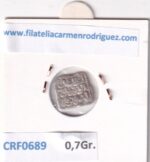 CRF0689 MONEDA ALMOHADE 1/2 DIRHAM ABD AL-MUNIN 1133-1165 PLATA - Imagen 2