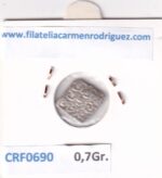 CRF0690 MONEDA ALMOHADE 1/2 DIRHAM ABD AL-MUNIN 1133-1166 PLATA - Imagen 2