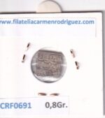 CRF0691 MONEDA ALMOHADE 1/2 DIRHAM ABD AL-MUNIN 1133-1167 PLATA - Imagen 2