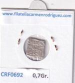 CRF0692 MONEDA ALMOHADE 1/2 DIRHAM ABD AL-MUNIN 1133-1168 PLATA - Imagen 2