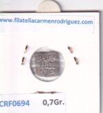 CRF0694 MONEDA ALMOHADE 1/2 DIRHAM ABD AL-MUNIN 1133-1170 PLATA - Imagen 2