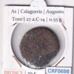 CRF0698 MONEDA ROMANA AS CALAGURRIS AUGUSTO BRONCE