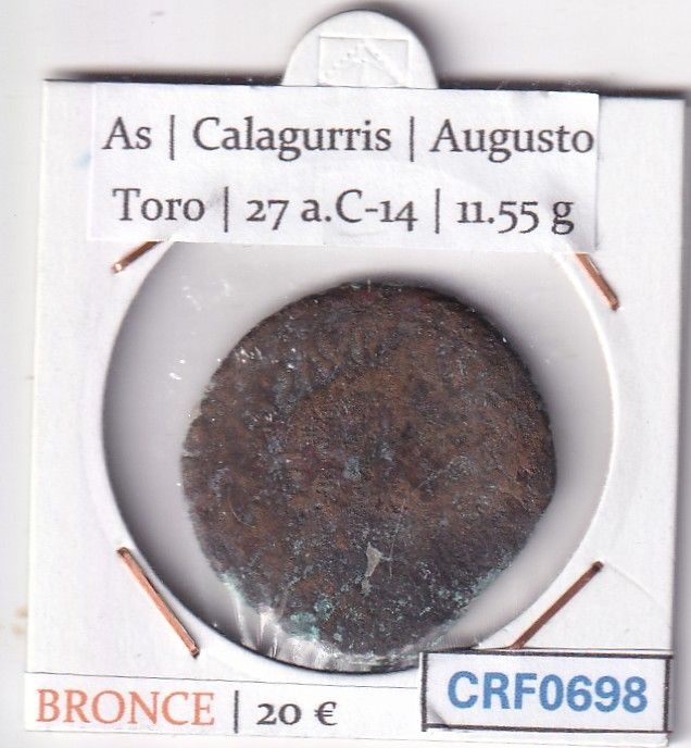 CRF0698 CRF0698 MONEDA ROMANA AS CALAGURRIS AUGUSTO BRONCE - Imagen 1