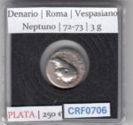 CRF0706 MONEDA DENARIO ROMA VESPASIANO NEPTUNO 72-73