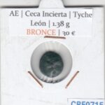 CRF0715 MONEDA BRONCE CECA INCIERTA TYCHE LEON