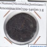 CRF0717 MONEDA 20 NUMMI NICOMEDIA JUSTINIANO I 539-540