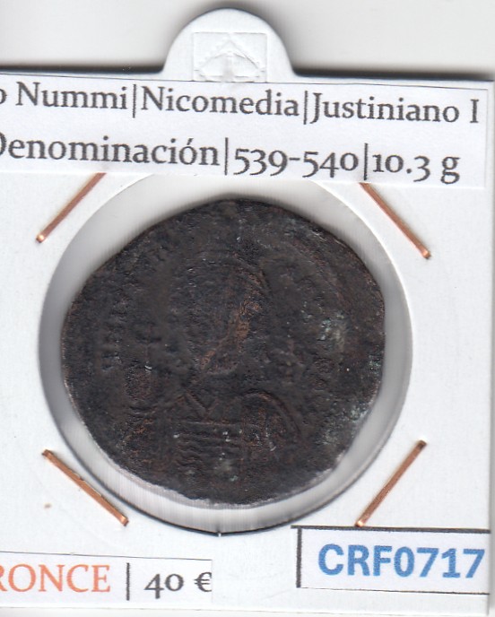 CRF0717 CRF0717 MONEDA 20 NUMMI NICOMEDIA JUSTINIANO I 539-540 - Imagen 1