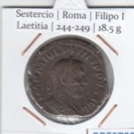CRF0728 MONEDA SESTERCIO ROMA FILIPO I LAETITIA 244-249