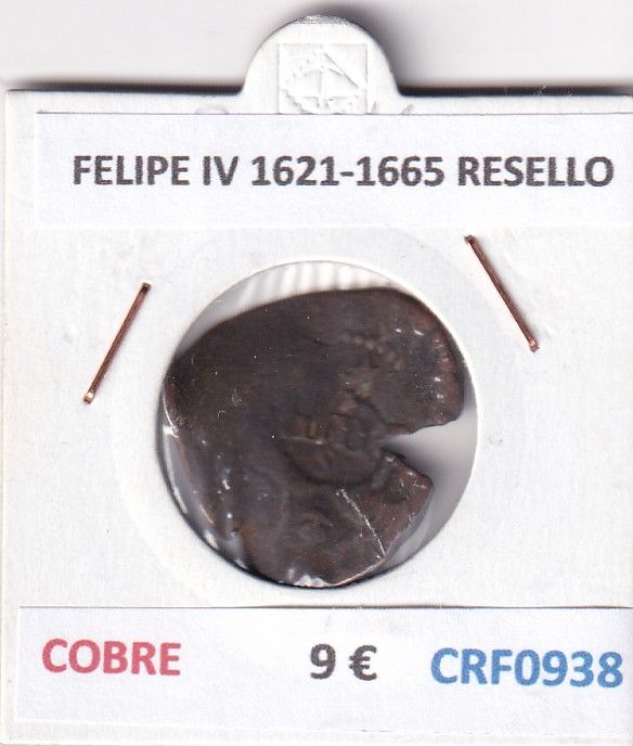 CRF0938 CRF0938 MONEDA ESPAÑA FELIPE IV 1621-1665 RESELLO COBRE - Imagen 1