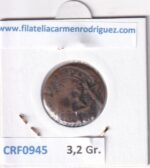 CRF0945 MONEDA ESPAÑA FELIPE IV 1621-1665 RESELLO COBRE - Imagen 2