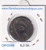 CRF0949 MONEDA ESPAÑA FELIPE IV 1621-1665 RESELLO COBRE - Imagen 2