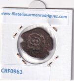 CRF0961 MONEDA ESPAÑA FELIPE IV 1621-1665 RESELLO MADRID COBRE - Imagen 2