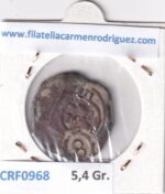 CRF0968 MONEDA ESPAÑA FELIPE IV 1621-1665 RESELLO BURGOS - Imagen 2